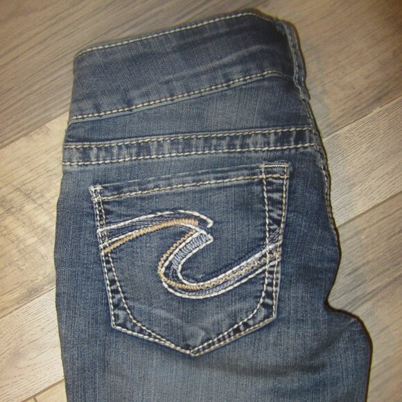 Embroidered Silver Jeans - Picture 1 of 7